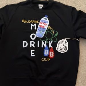 BILLIONAIRE BOYS CLUB BB DRINK Sweatshirt Size XL. Brand New with Tags!